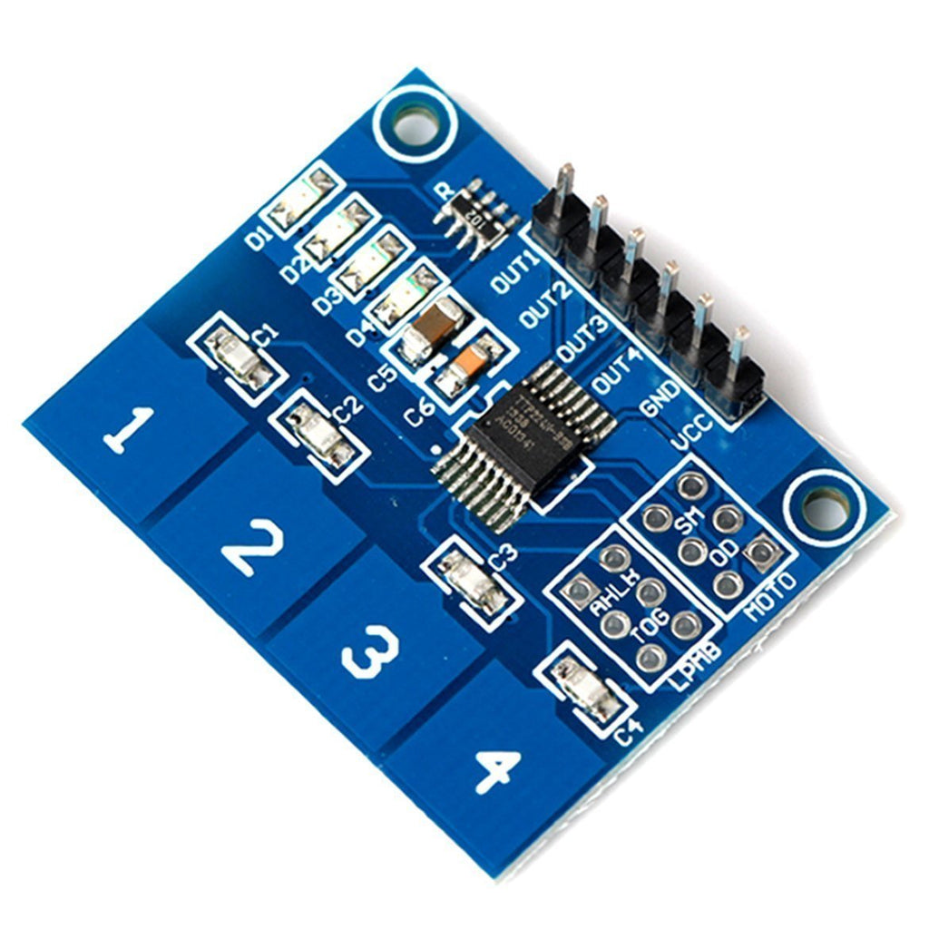 SMAKN TTP224 4-way Capacitive Touch switch Digital Touch Sensor Module for Arduino