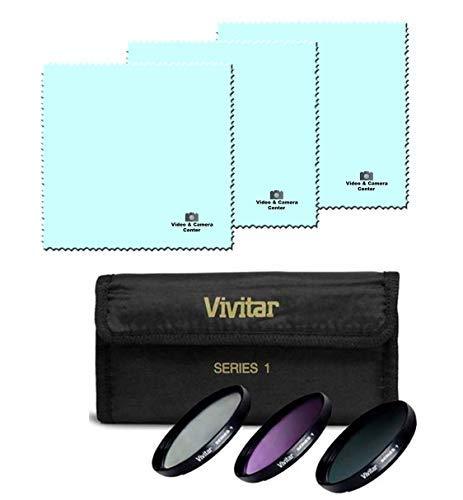 95mm Ultra Violet UV/ Circular Polarizer CPL /Florescent FDL Lens Filter Kit 95mm+ Pack Of 3 Microfiber Cleaning Cloth