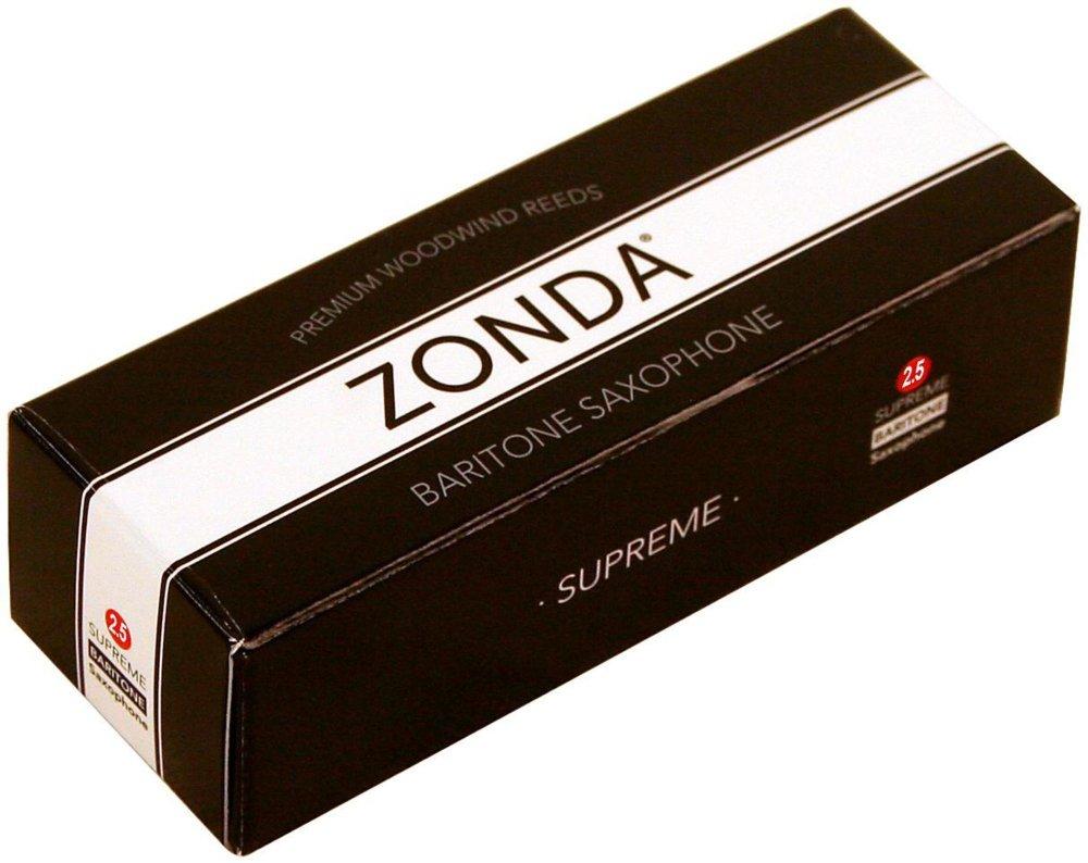 Zonda ZS2425 2.5 Strength Supreme Reeds for Baritone Saxophone, Box of 5 Strength 2.5
