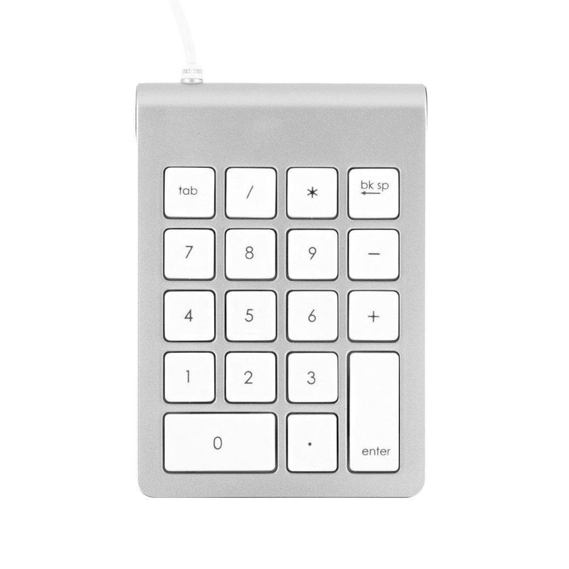 Satechi Aluminum Finish USB Numeric Keypad - 18-Key USB Number Pad - Compatible with MacOS & Windows Devices
