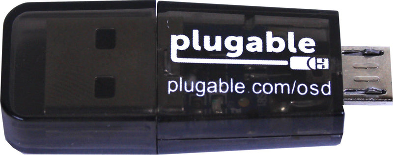 Plugable USB MicroSD Card Reader for Phone, Laptop, and Tablet Computers (Built-in Type A USB and Micro-B OTG Connectors)