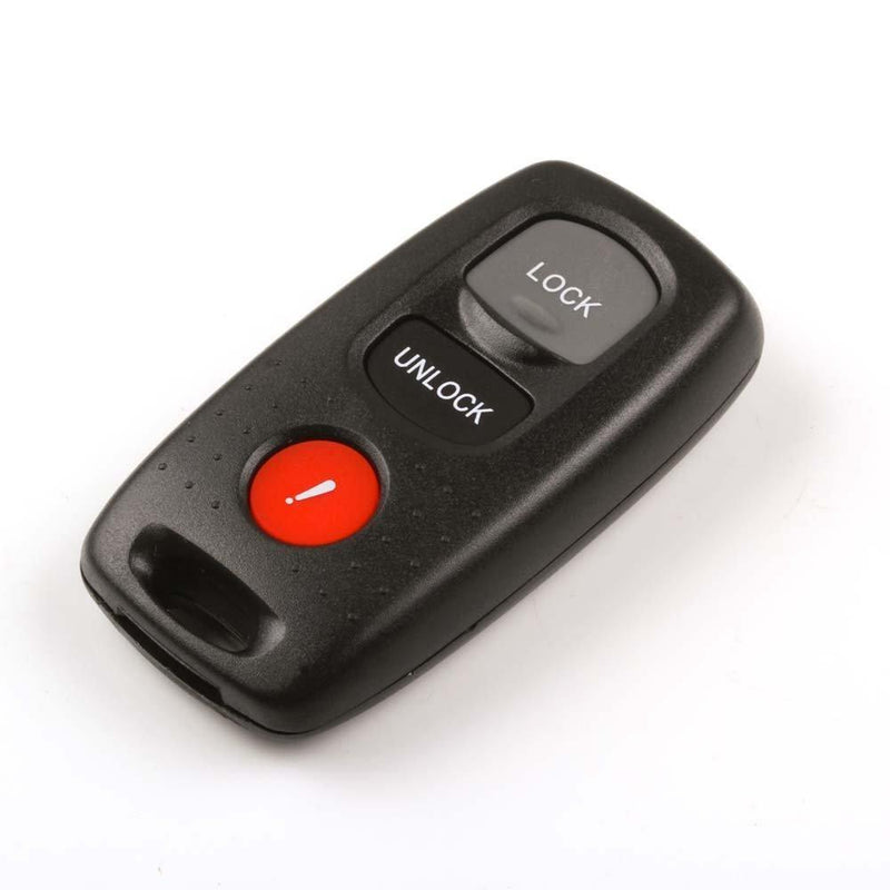 New REPL Keyless Transmitter Entry Fob Shell 3 Buttons Remote Key Case replacement fit for Mazda NO CHIPS Key Shell With Button Pad No Chip