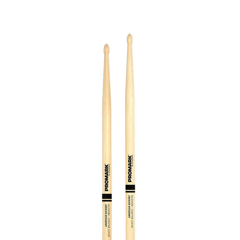 Promark Select Balance Rebound Balance Drum Sticks, Wood Tip, .535" (7A)