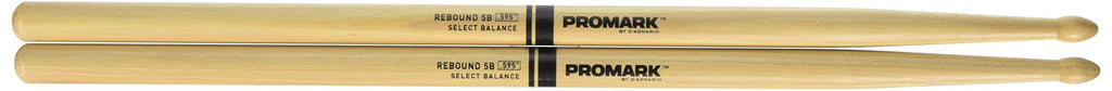 Promark Select Balance Rebound Balance Drum Sticks, Wood Tip, .595" (5B)