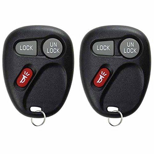 KeylessOption 2 Replacement 3 Button Keyless Entry Remote Control Key Fob for 15042968 black