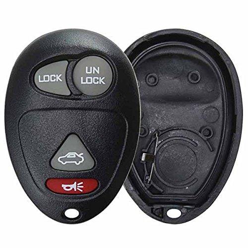 KeylessOption Just the Case Keyless Entry Remote Key Fob Shell Replacement For L2C0007T Black