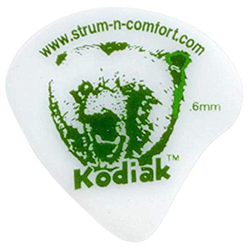 Strum-N-Comfort SNC-K/T/6 Kodiak 0.65mm Thin Delrin Polymer Flat Picks in a Six Pack