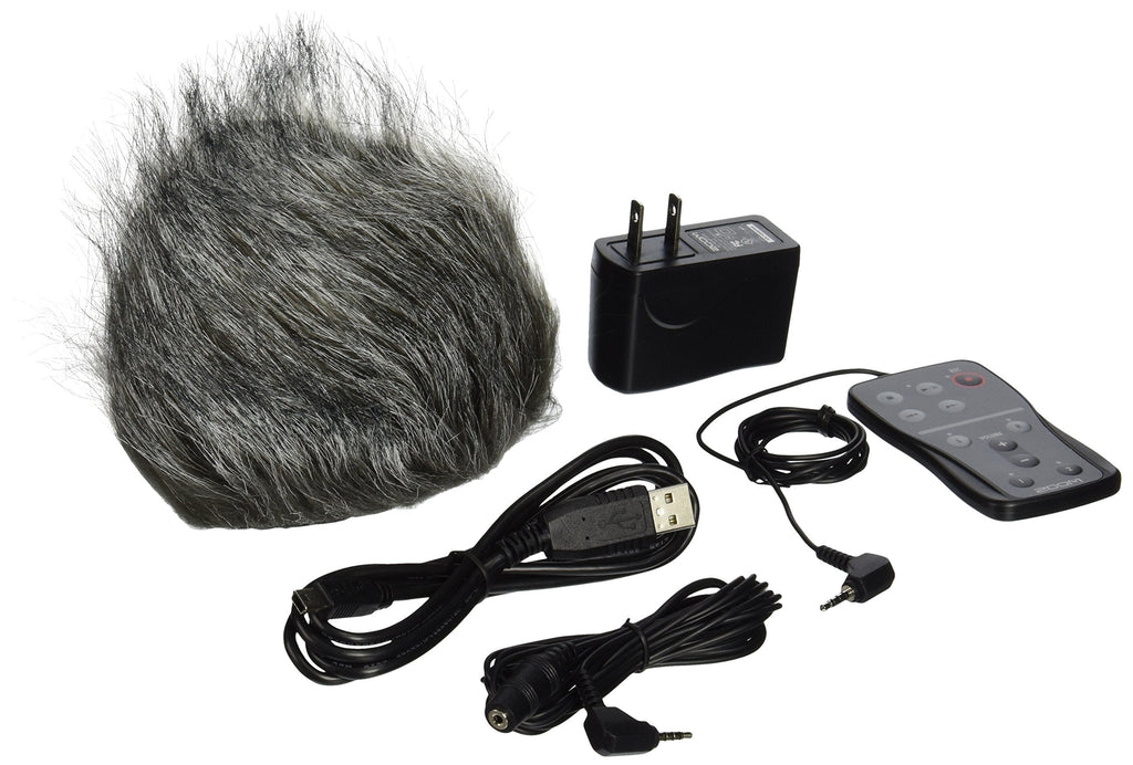 [AUSTRALIA] - Zoom APH-5 Accessory Pack for H5 Portable Recorder, Includes Remote Control with Extension Cable, USB AC Adapter, and Hairy Windscreen 