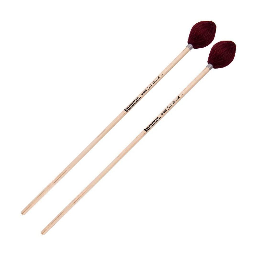 Innovative Percussion Sandi Rennick Series Marimba Mallets (Medium) (IP4002) Cranberry Yarn