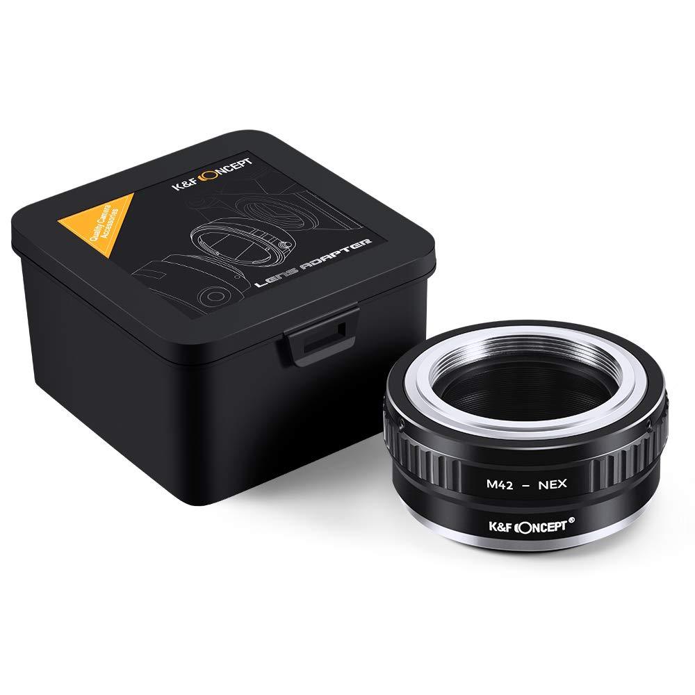 M42 to e Mount, K&F Concept Lens Mount Adapter M42 Lens to Sony NEX E-Mount Camera for Sony Alpha NEX-7 NEX-6 NEX-5N NEX-5 NEX-C3 NEX-3 M42-NEX