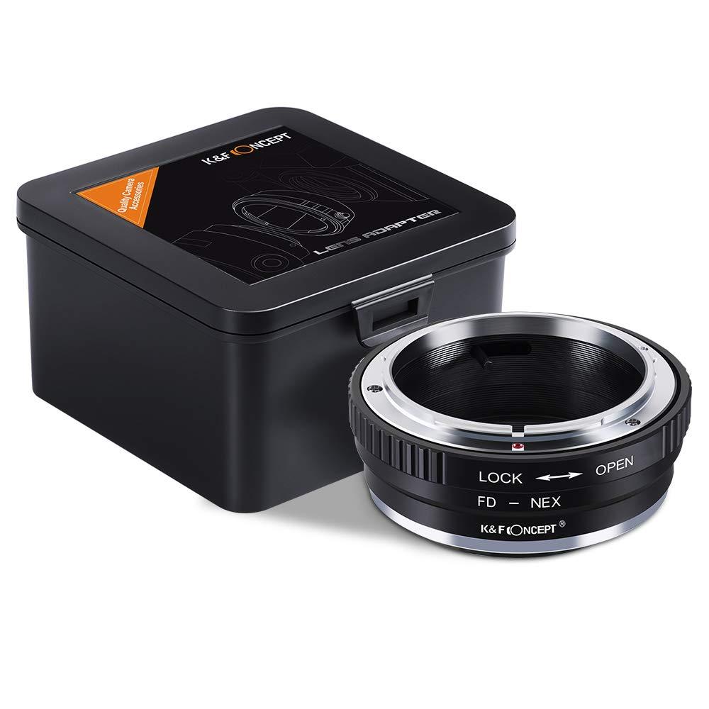 K&F Concept Lens Mount Adapter FD to NEX for Canon FD FL Lens to Sony NEX E-Mount Camera for Sony Alpha NEX-7 NEX-6 NEX-5N NEX-5 NEX-C3 NEX-3