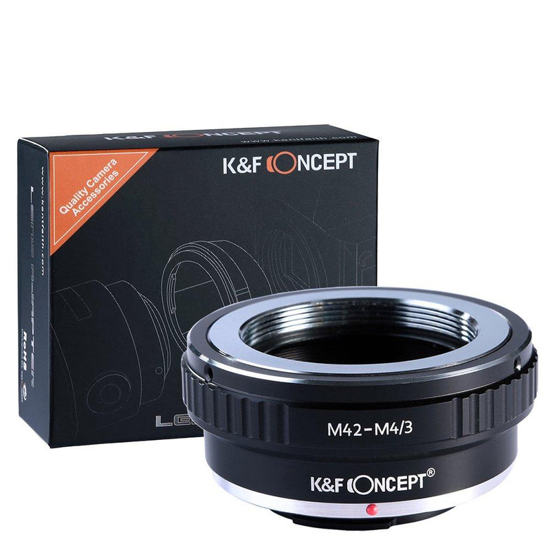 K&F Concept M42 Lens to Micro 4/3 Lens Adapter,M42 Screw Mount to Micro Four Thirds M43 MFT Fits for Olympus PE, Panasonic Lumix M42-M4/3