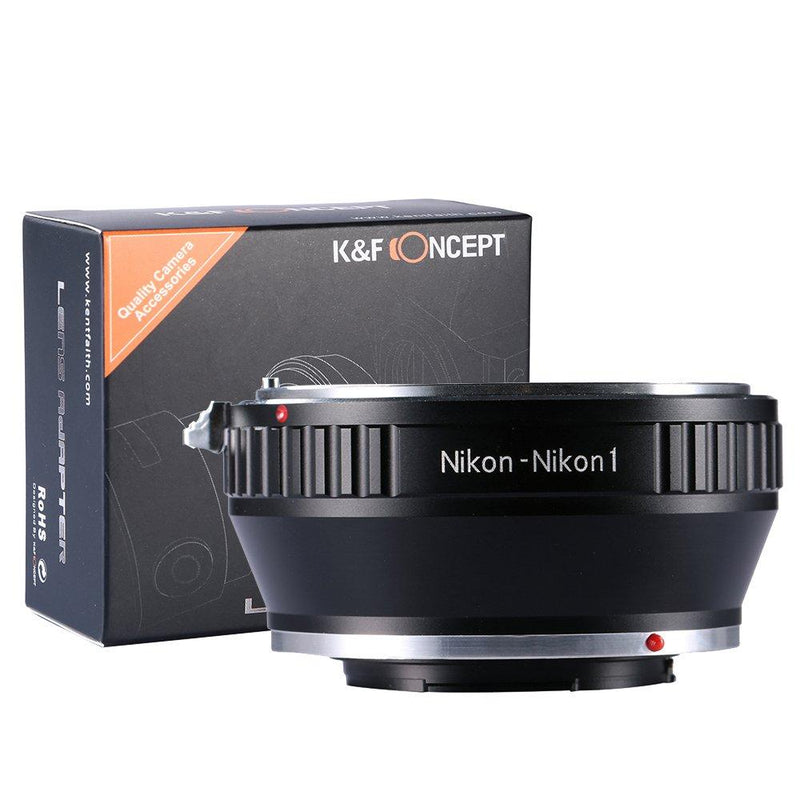 K&F Concept Lens Mount Adapter,Nikon F Mount Lens to Nikon 1-Series Camera, for Nikon V1, V2, J1, J2 Mirrorless Cameras