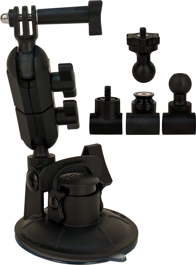 Panavise 13150 ActionGrip 3-In-1 Suction Cup Camera Mount Kit (Matte Black) 3-in-1 Kit