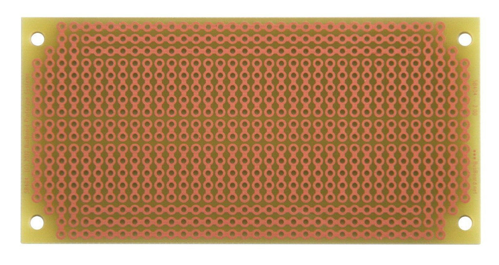 SB404 Solderable PC BreadBoard, 1 Sided PCB, Matches BB400 breadboards with Power Rails, 3.75 x 1.85in (95.3 x 47.0mm)