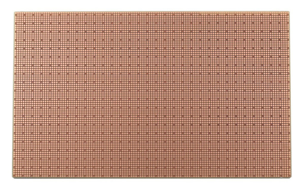 SP3T-50X50-G-PTH SMTpads-3U-Thin, Plated Holes to Ground Plane, 50x50mil Pads, 2 Sided PCB, 3.94 x 6.30 in (100 x 160 mm)