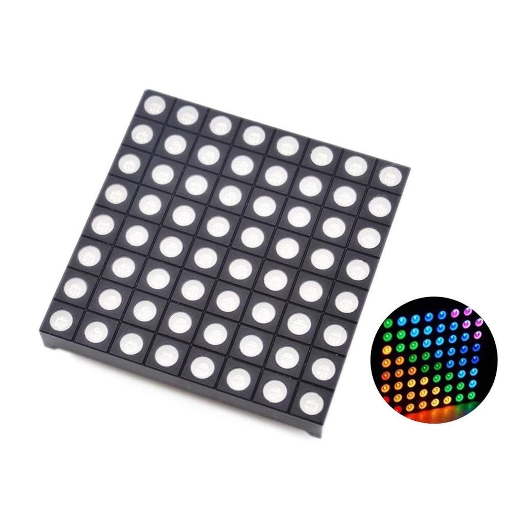 HiLetgo 8x8 Matrix RGB LED Common Anode Full Colour LED 60x60mm Colorduino Compatible for Arduino