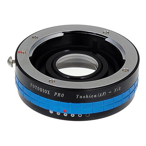 Fotodiox Pro Lens Mount Adapter - Yashica 230AF (YAF, Y230AF) Lens to Nikon SLR/DSLR Camera with Aperture Control Dial and Glass Elements for Focus Correction Yashica 230-AF