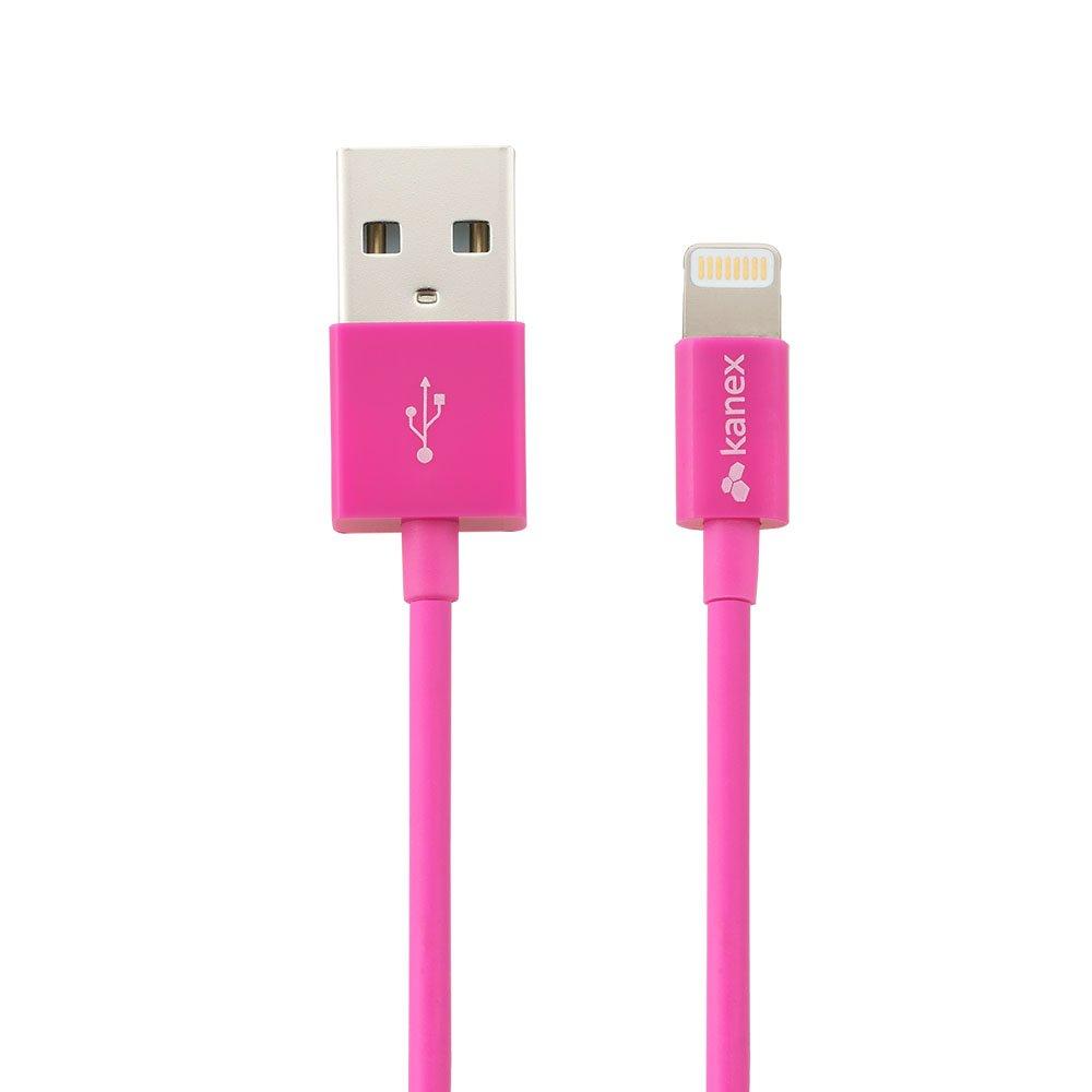 Kanex Apple Certified Lightning to USB Cable with SureFit Connector 4 feet (1.2 M) Pink Standard Packaging