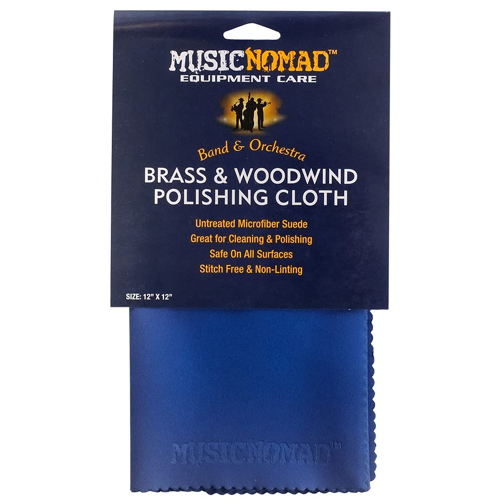MusicNomad Brass & Woodwind Premium Microfiber Polishing Cloth (MN730)