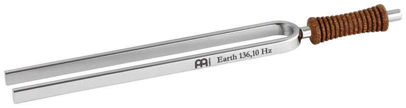 Meinl Sonic Energy Planetary Tuning Fork, Earth — MADE IN GERMANY — 136.10 Hz / C3#, For Sound Healing Therapy, Yoga and Meditation, Premium Nickel-plated Steel with Ergonomic Cork Handle, 2-YEAR WARRANTY, TF-E