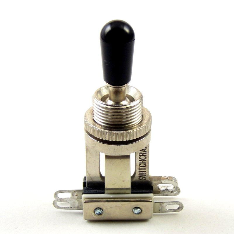 Switchcraft Short-Frame Toggle Switch w/ Black Switch Tip