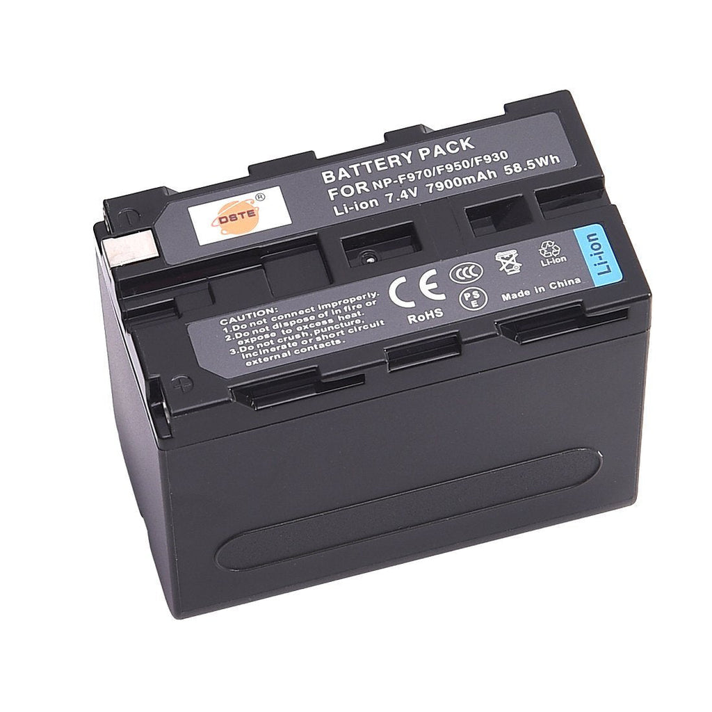 DSTE Replacement for NP-F970 Li-ion Battery Compatible Sony DCM-M1 MVC-CD1000 HDR-FX1 DCR-VX2100E DSR-PD190P NEX-FS700RH HXR-NX3 Camera as NP-F930 NP-F950 NP-F960