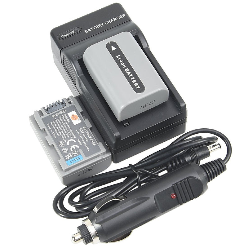 [AUSTRALIA] - DSTE Replacement for 2X NP-FP50 Battery + DC04 Travel and Car Charger Adapter Compatible Sony DCR-HC30 40 43E 65 85 94E 96 DCR-SR30 60E 70E 80E 100 Camera as NP-FP30 NP-FP60 NP-FP70 NP-FP71 