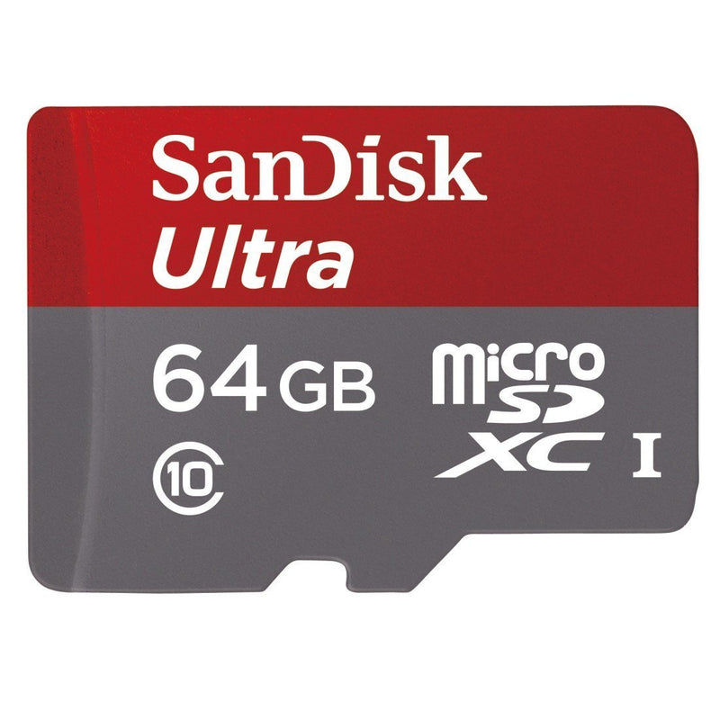 SanDisk Ultra 64GB UHS-I/Class 10 Micro SDXC Memory Card With Adapter- SDSDQUAN-064G-G4A [Old Version]