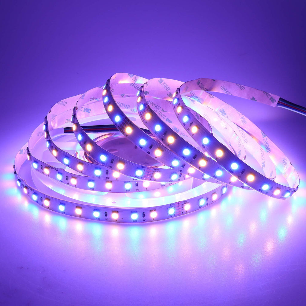 [AUSTRALIA] - LEDENET 16.4FT Super Bright LED Light Strip SMD 5050 24V RGB Warm White 360LEDs Flexible RGBWW LED Rope Light 5M Rgb+warm White Non-waterproof 