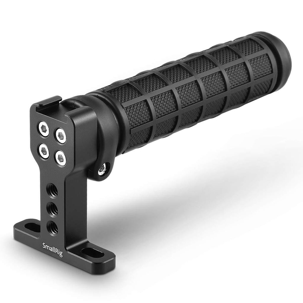 SMALLRIG Camera Top Handle Grip with Top Cold Shoe Base for DSLR Camera Cage Video Camcorder Rig, Rubber - 1446