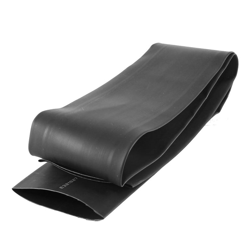 [AUSTRALIA] - uxcell s14100400am3045 1 Meter 50mm Dia 82mm Flat Width Ratio 2:1 Heat Shrinkable Shrinking Tube Black (Pack of 1) 