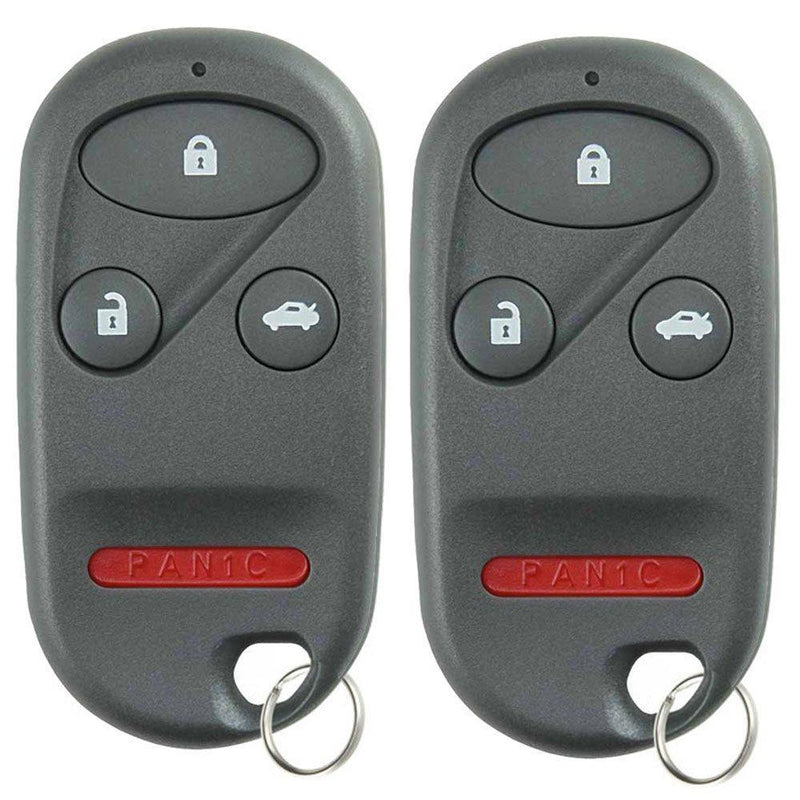 KeylessOption Keyless Entry Remote Control Car Key Fob Replacement for KOBUTAH2T (Pack of 2)