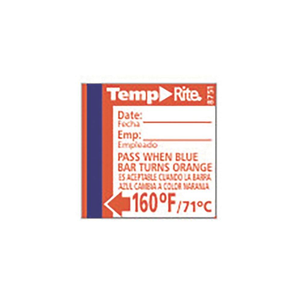 Taylor 8751 TempRite 160°F Dishwasher Test Labels - 24 / PK