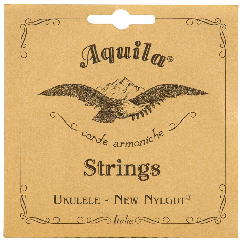 Aquila New Nylgut AQ-15 Tenor Ukulele Strings - Wound Low G - 1 Set of 4 1 Pack