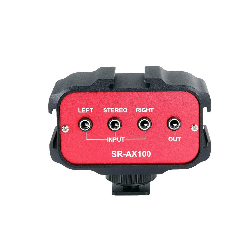 Saramonic SR-AX100 2 Channel 3.5mm Audio Adapter (Red/Black) AX-100