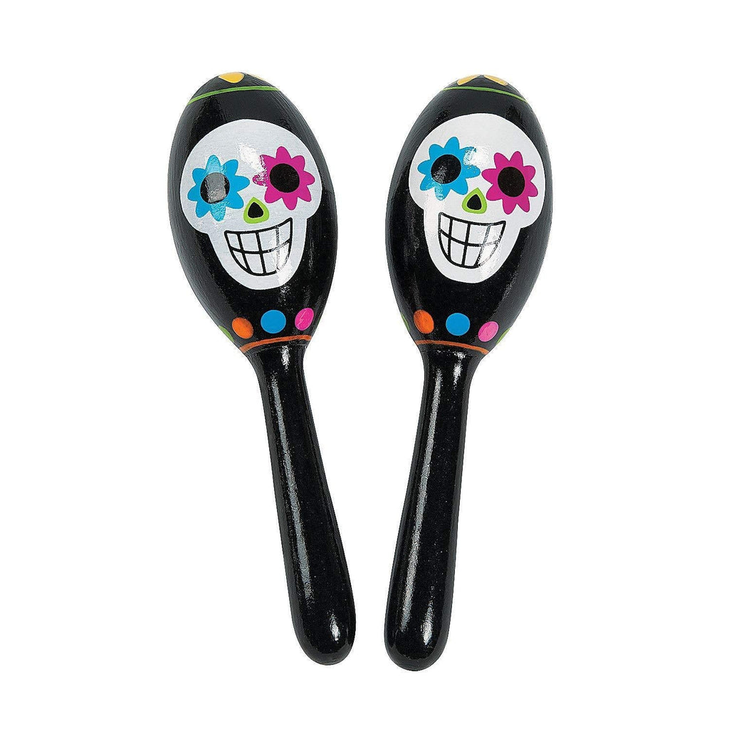 Day Of The Dead Maracas : package of 12