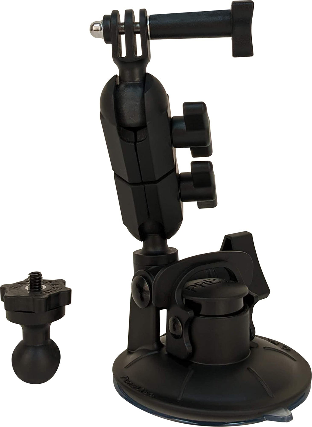 Panavise AcitonGrip 13130 Action Grip Double Knuckle Suction Cup Camera Mount (Matte Black)