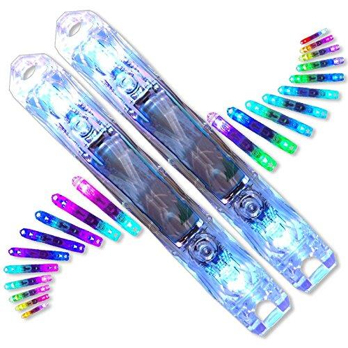 UltraPoi Ultralight LED Glow Stick (Pair (2)) - Rainbow Light for Poi | Raves and Concerts