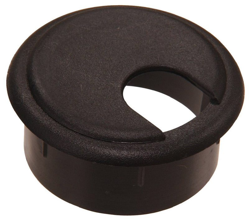 The Hillman Group 59090 2-1/2-Inch Black Grommet with Cap, 2-Pack