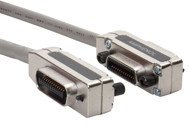 Amphenol GP-IE156327SS-001 Stackable GPIB Cable, IEEE-488, Shielded, 1 m, 3.3', Gray