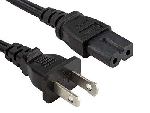 Cable Leader 6ft 18 AWG 2-Slot Polarized Notebook Power Cord (IEC320 C7 to NEMA 1-15P) 6 Foot (1 Pack)