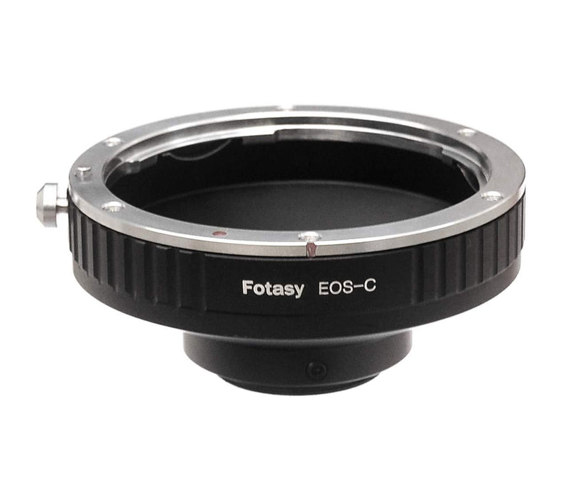 Fotasy Canon EF Lens to C Mount Adapter, Canon EOS EF EFS Lens to 16mm Cine Mount Adapter, compatible with Cine Movie Making System/ C Mount CCTV Camera/ C-Mount Microscope Cameras Canon EF to C Mount