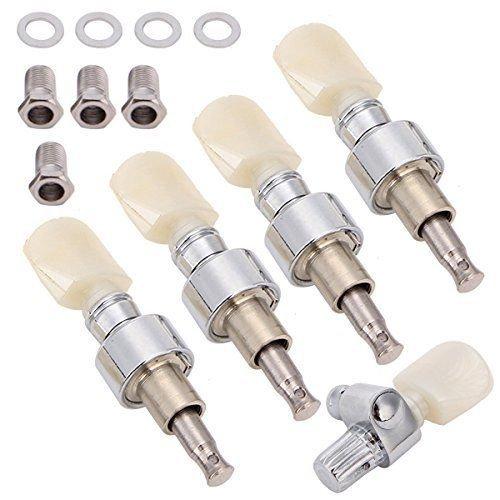 Head Tuner Tuning Peg Key Button + Bushing for Banjo Machine Parts (Pack of 5)