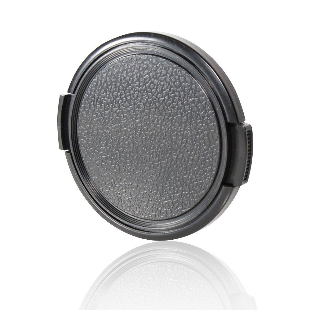 CamDesign 77MM Sides Pinch Snap-On Front Lens Cap/Cover Compatible with Canon, Nikon, Sony, Pentax All DSLR Lenses