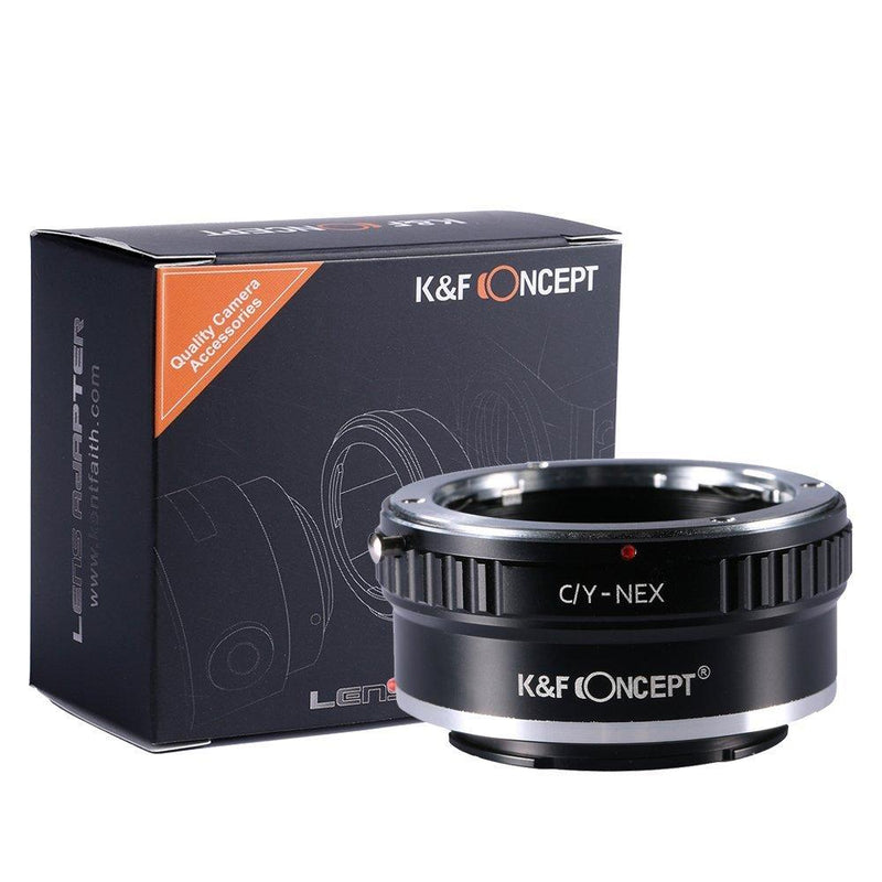 K&F Concept Lens Mount Adapter, Contax/Yashica (C/Y) Lens to Sony Alpha NEX E-Mount Camera