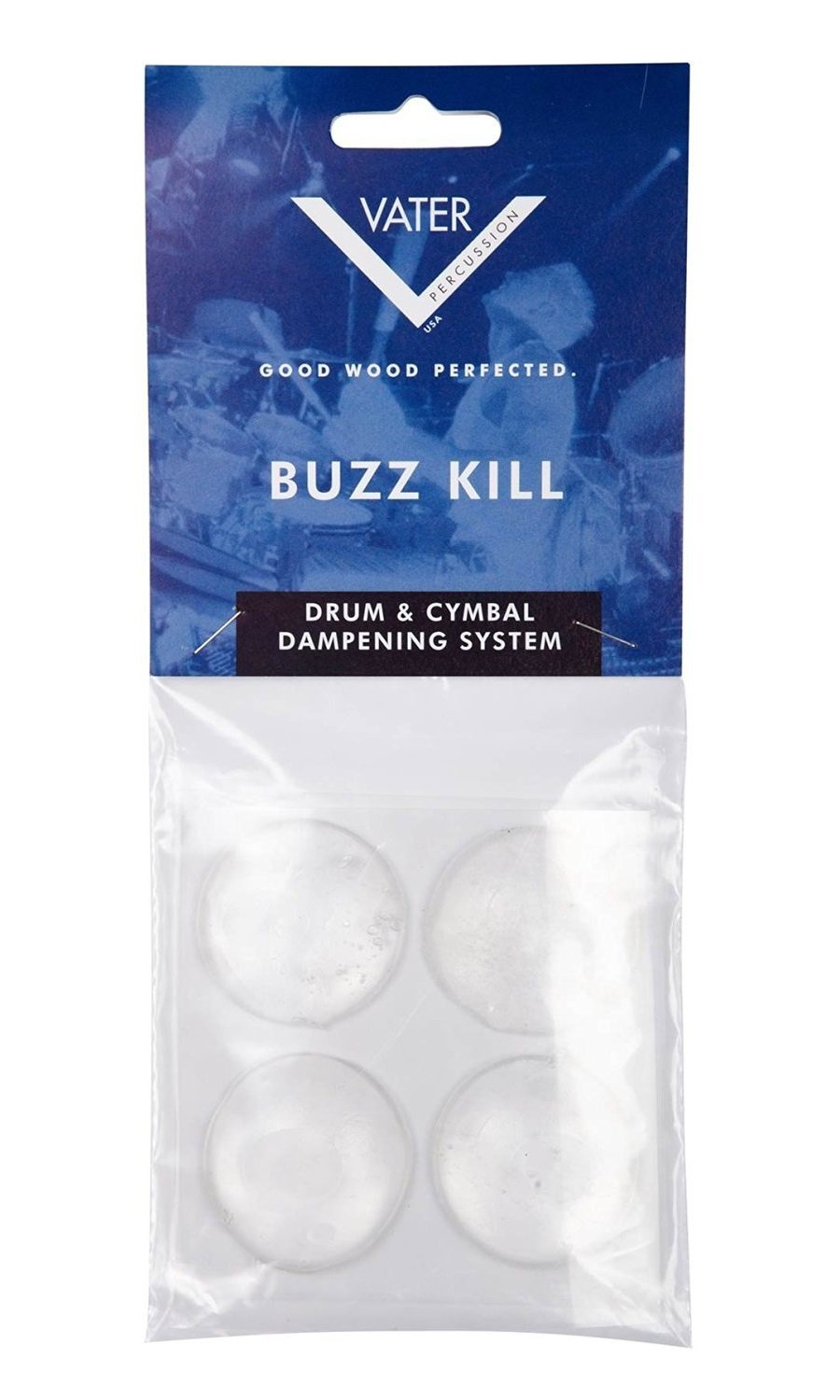 Vater Buzz Kill Extra Dry Drum Dampening Gels, 4-Pack Buzz Kill Extra Dry Gels