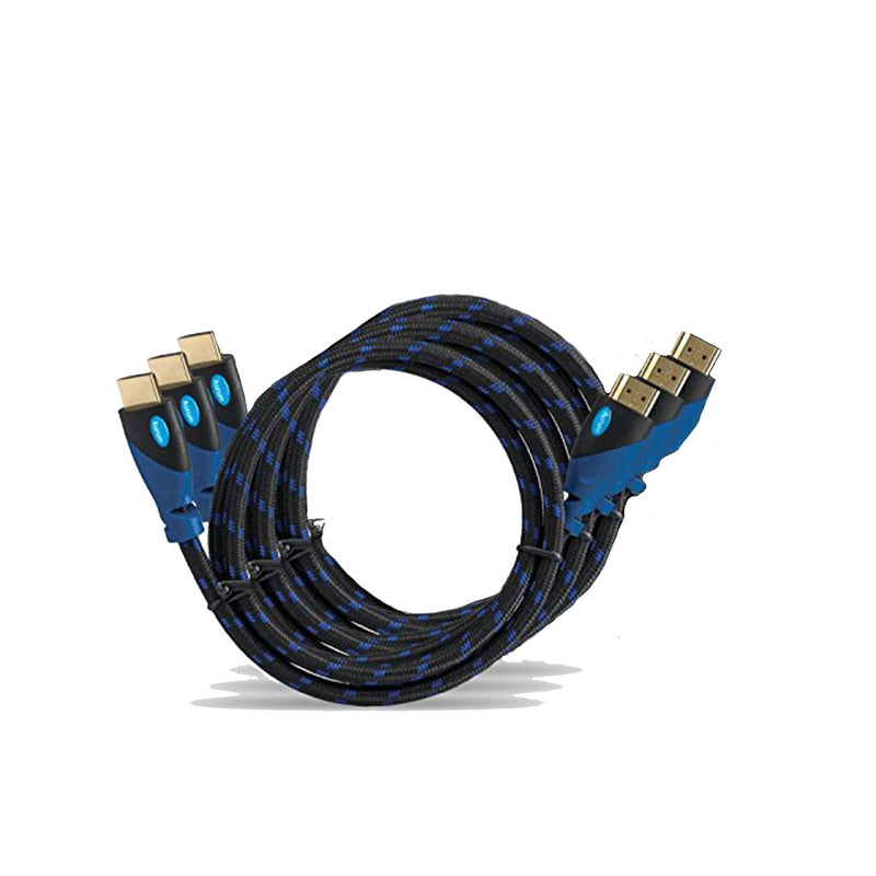 Aurum Ultra Series - Pack of 3 6 FT High Speed HDMI Cable with Ethernet - Supports 3D and ARC - Full HD 6 Feet (3 PK) 3 Pk