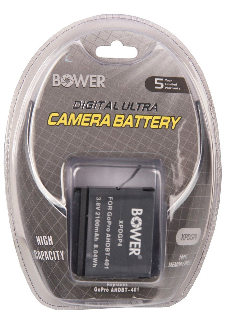 Bower XPDGP4 Digital Camera Battery for GoPro AHDBT-401 Hero 4 (Black)