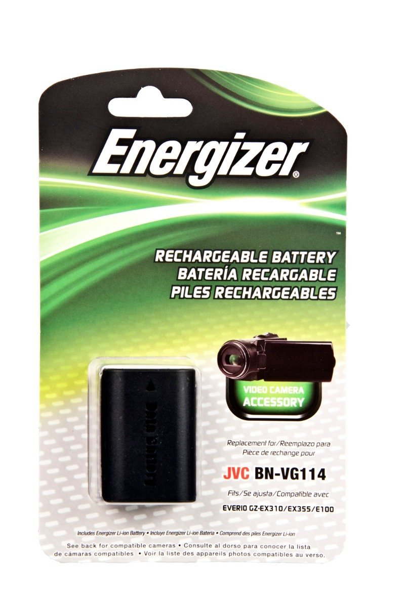 Energizer ENV-J114 Digital Replacement Battery for JVC BN-VG114 (Black)